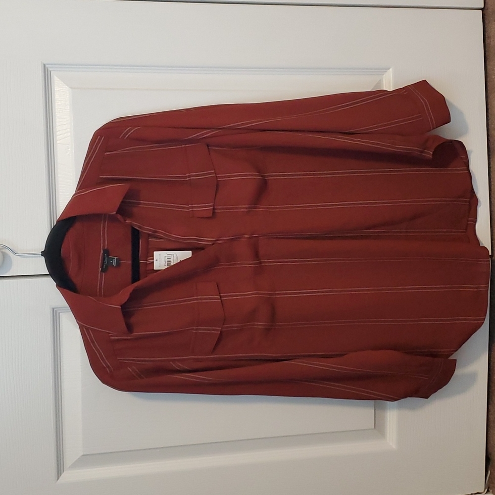 Ann Taylor Factory long sleeve blouse.. size small, burnt sienna